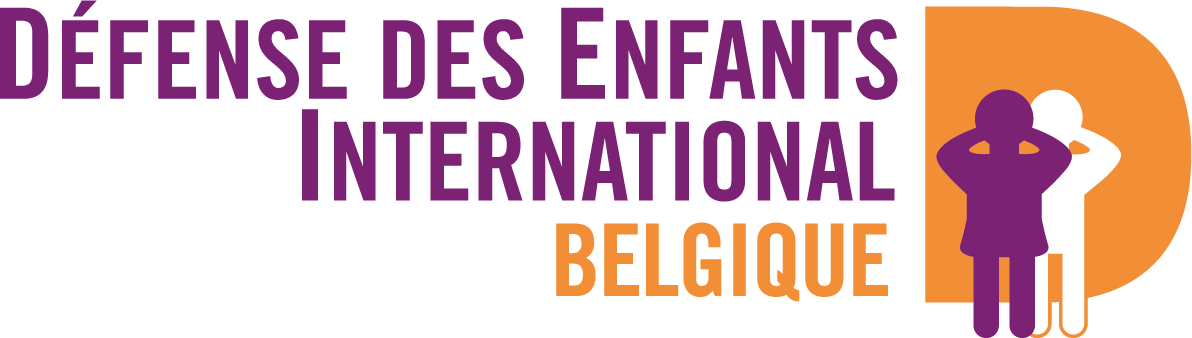 Le logo officiel de l'ONG Défense des enfants international Belgique.