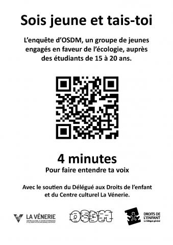 QR code de l'enquête